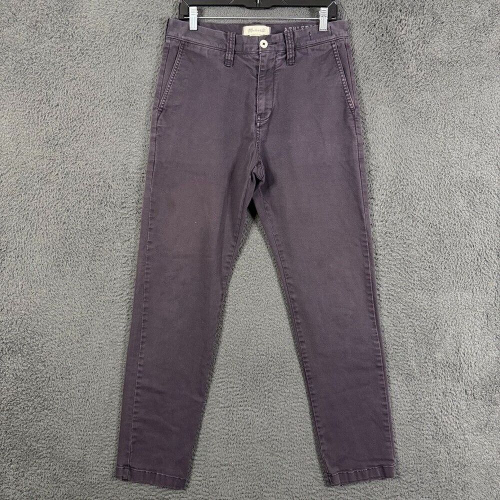 Madewell Pants Mens 31x32 Blue Athletic Slim Fit Stretch Chino Preppy Casual